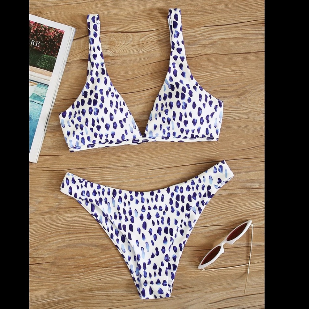 WATERCOLOR POLKA DOT BIKINI